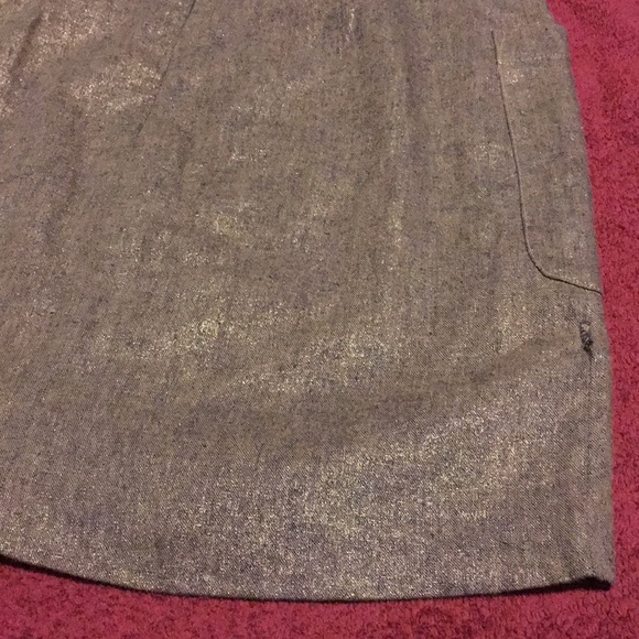 NEW Gold GAP Mini Skirt Size 4 - Picture 4 of 9